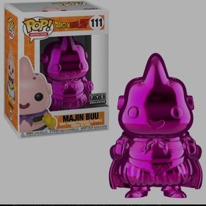 Funko Pop Figure #111 Dragon Ball Z Majin Buu New FYE Exclusive Pink Chrome DBZ
